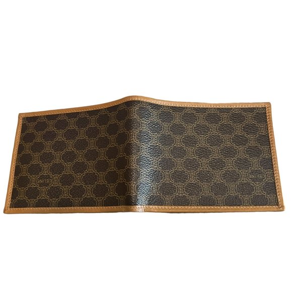 CELINE: Brown, Monogram Macadam Logo Wallet/Card Holder #1314 - Picture 3 of 6